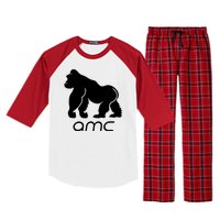 AMC To the moon Short Squeeze Ape Raglan Sleeve Pajama Set