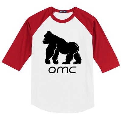 AMC To the moon Short Squeeze Ape Baseball Sleeve Shirt