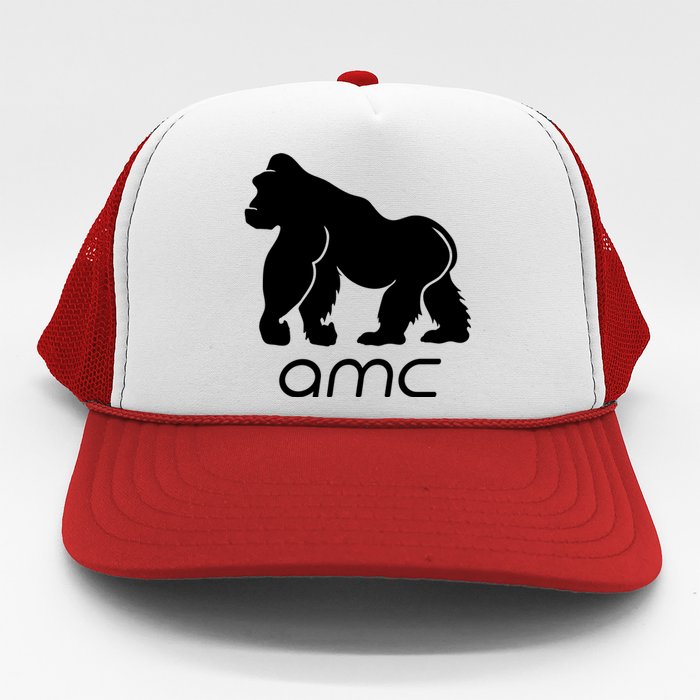 AMC To the moon Short Squeeze Ape Trucker Hat