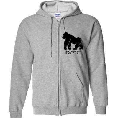 AMC To the moon Short Squeeze Ape Full Zip Hoodie