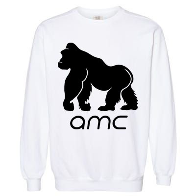 AMC To the moon Short Squeeze Ape Garment-Dyed Sweatshirt
