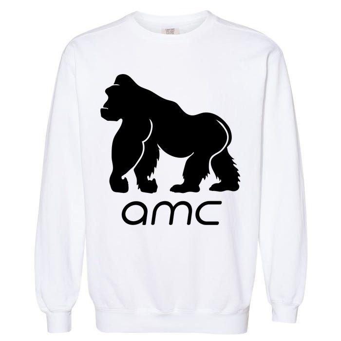 AMC To the moon Short Squeeze Ape Garment-Dyed Sweatshirt