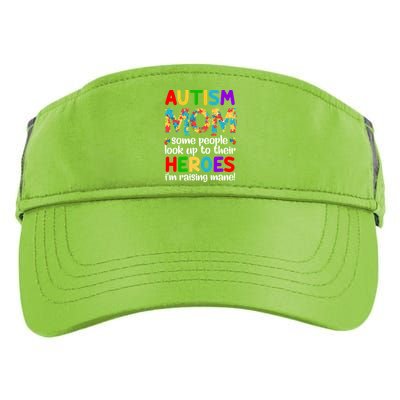 Autism Mom Cute Gift Some People Look Up To Their Heroes Gift Adult Drive Performance Visor