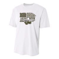 A.R.M.Y M.O.M Camo Us Flag Dog Tag Mothers Day Youth Performance Sprint T-Shirt