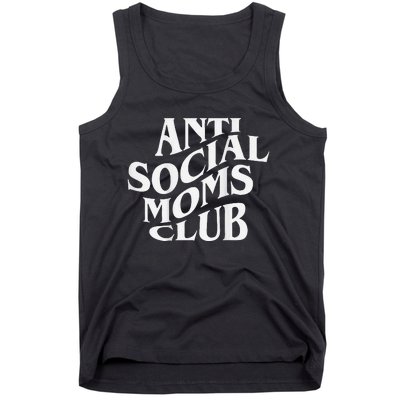 Antisocial Moms Club Anti Social Mama Anxiety Front And Back Tank Top