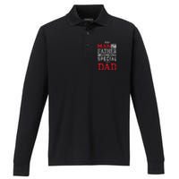 Any Man Can Be A Father But It Takes Someone Special To Be A Dad Performance Long Sleeve Polo