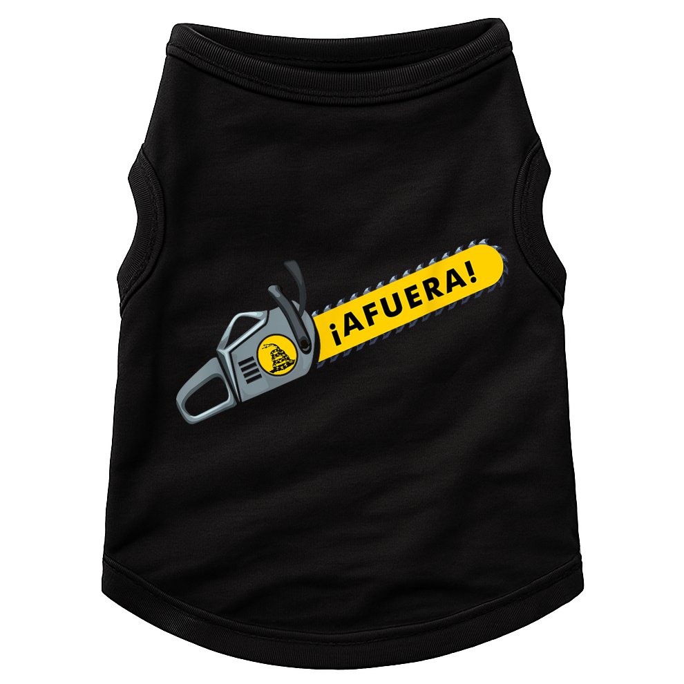 Afuera Milei Chainsaw Libertarian Ancap Liberty Freedom Doggie Tank
