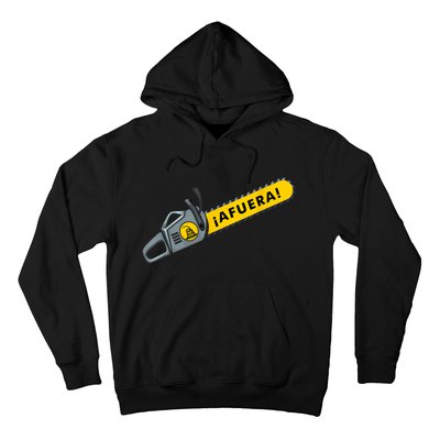 Afuera Milei Chainsaw Libertarian Ancap Liberty Freedom Hoodie