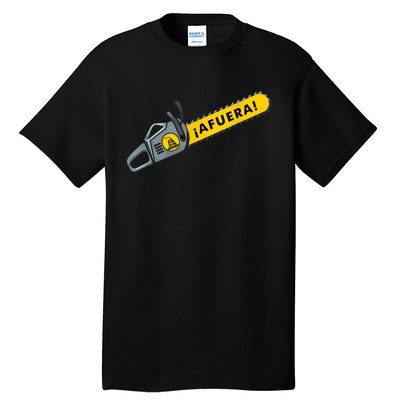 Afuera Milei Chainsaw Libertarian Ancap Liberty Freedom Tall T-Shirt