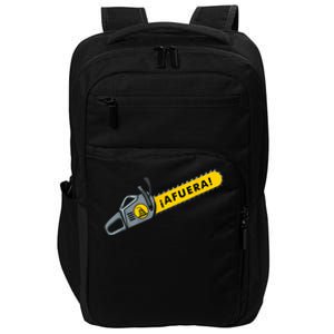 Afuera Milei Chainsaw Libertarian Ancap Liberty Freedom Impact Tech Backpack