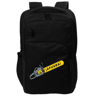 Afuera Milei Chainsaw Libertarian Ancap Liberty Freedom Impact Tech Backpack