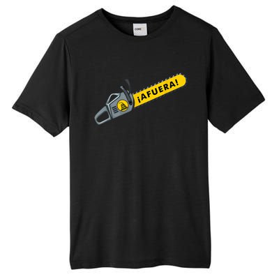 Afuera Milei Chainsaw Libertarian Ancap Liberty Freedom Tall Fusion ChromaSoft Performance T-Shirt