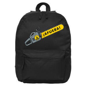 Afuera Milei Chainsaw Libertarian Ancap Liberty Freedom 16 in Basic Backpack