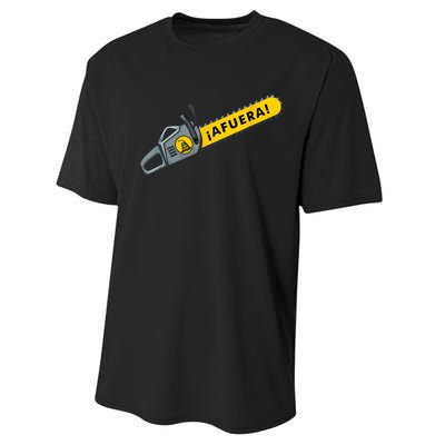 Afuera Milei Chainsaw Libertarian Ancap Liberty Freedom Performance Sprint T-Shirt