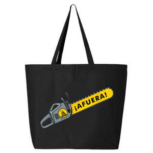 Afuera Milei Chainsaw Libertarian Ancap Liberty Freedom 25L Jumbo Tote