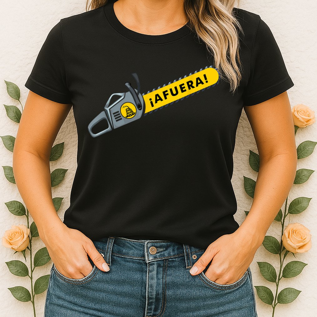 Afuera Milei Chainsaw Libertarian Ancap Liberty Freedom Womens T-Shirt