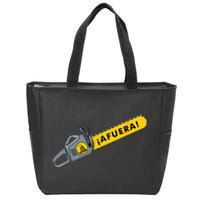 Afuera Milei Chainsaw Libertarian Ancap Liberty Freedom Zip Tote Bag