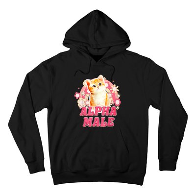 Alpha Male Cat Kitten Funny Hoodie