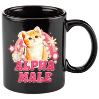 Alpha Male Cat Kitten Funny 11oz C Handle Ceramic Mug
