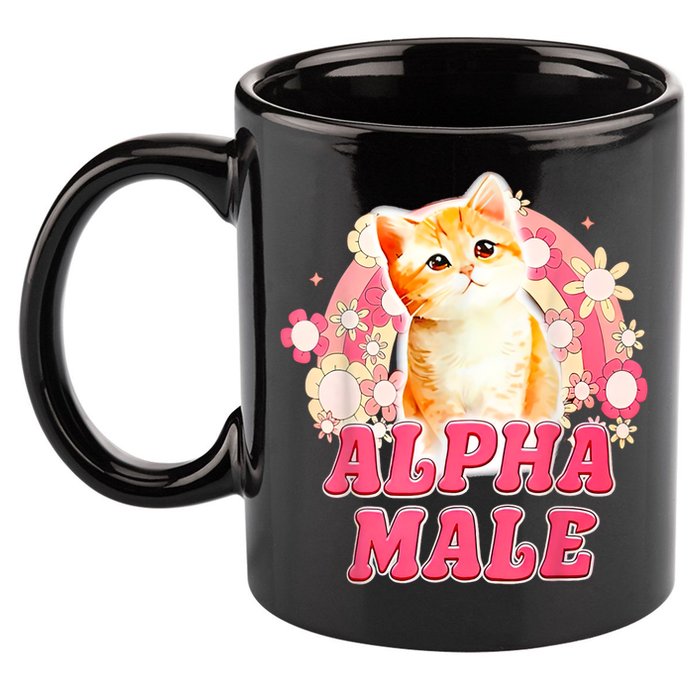 Alpha Male Cat Kitten Funny 11oz C Handle Ceramic Mug