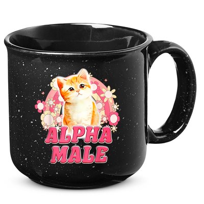 Alpha Male Cat Kitten Funny 15oz Campfire Ceramic Mug