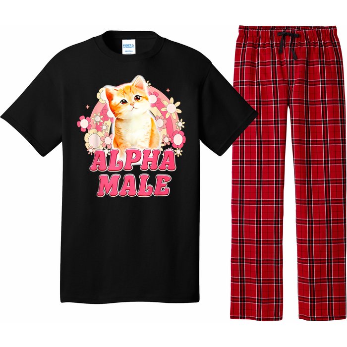 Alpha Male Cat Kitten Funny Pajama Set