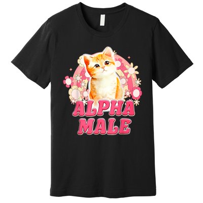 Alpha Male Cat Kitten Funny Premium T-Shirt