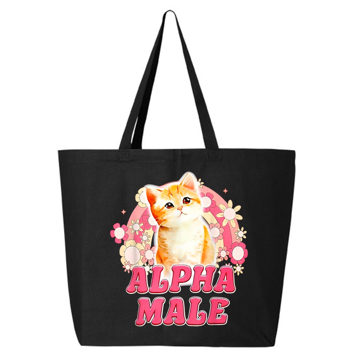 Alpha Male Cat Kitten Funny 25L Jumbo Tote