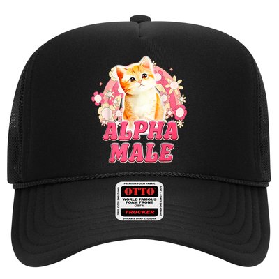 Alpha Male Cat Kitten Funny Trucker Hat