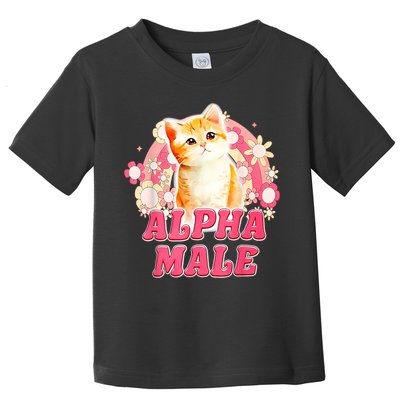 Alpha Male Cat Kitten Funny Toddler T-Shirt