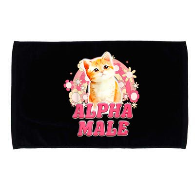 Alpha Male Cat Kitten Funny Microfiber Hand Towel