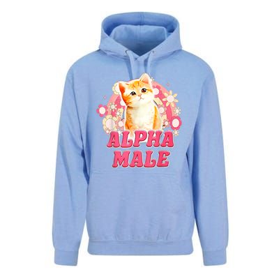 Alpha Male Cat Kitten Funny Unisex Surf Hoodie