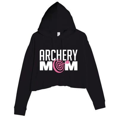 Archery Mom Crossbow Hunting Mother's Day Gift Great Gift Crop Fleece Hoodie