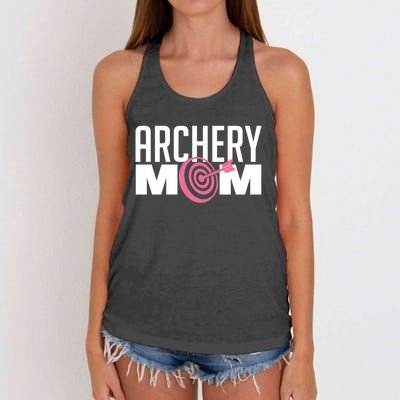 Archery Mom Crossbow Hunting Mother's Day Gift Great Gift Women's Knotted Racerback Tank