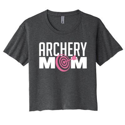 Archery Mom Crossbow Hunting Mother's Day Gift Great Gift Women's Crop Top Tee