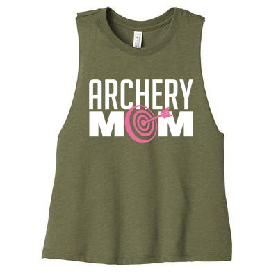 Archery Mom Crossbow Hunting Mother's Day Gift Great Gift Women's Racerback Cropped Tank