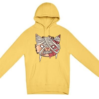 Angry Mummy Cat Premium Pullover Hoodie