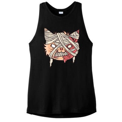 Angry Mummy Cat Ladies PosiCharge Tri-Blend Wicking Tank