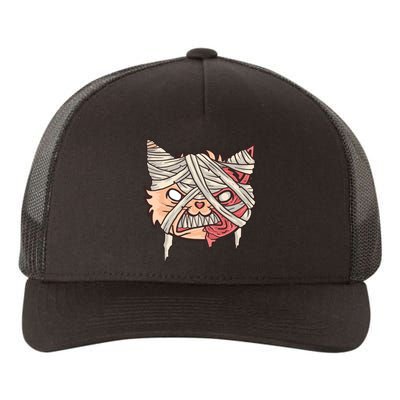 Angry Mummy Cat Yupoong Adult 5-Panel Trucker Hat