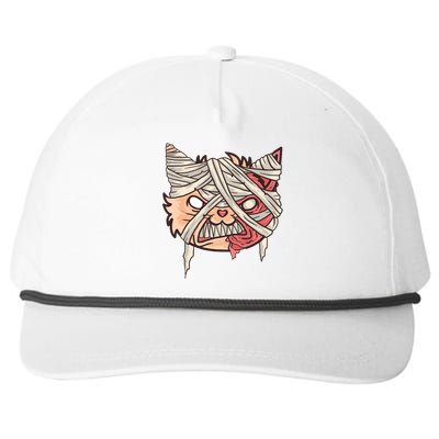 Angry Mummy Cat Snapback Five-Panel Rope Hat