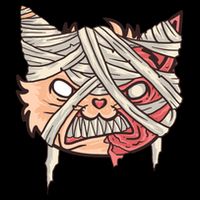 Angry Mummy Cat Drawstring Bag