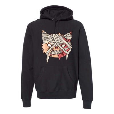 Angry Mummy Cat Premium Hoodie