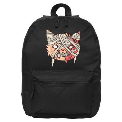 Angry Mummy Cat 16 in Basic Backpack