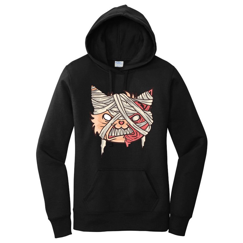 Angry Mummy Cat Women's Pullover Hoodie