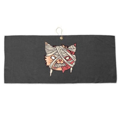 Angry Mummy Cat Large Microfiber Waffle Golf Towel