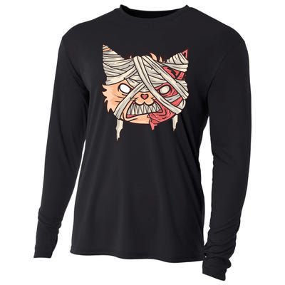 Angry Mummy Cat Cooling Performance Long Sleeve Crew