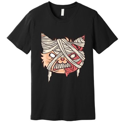 Angry Mummy Cat Premium T-Shirt