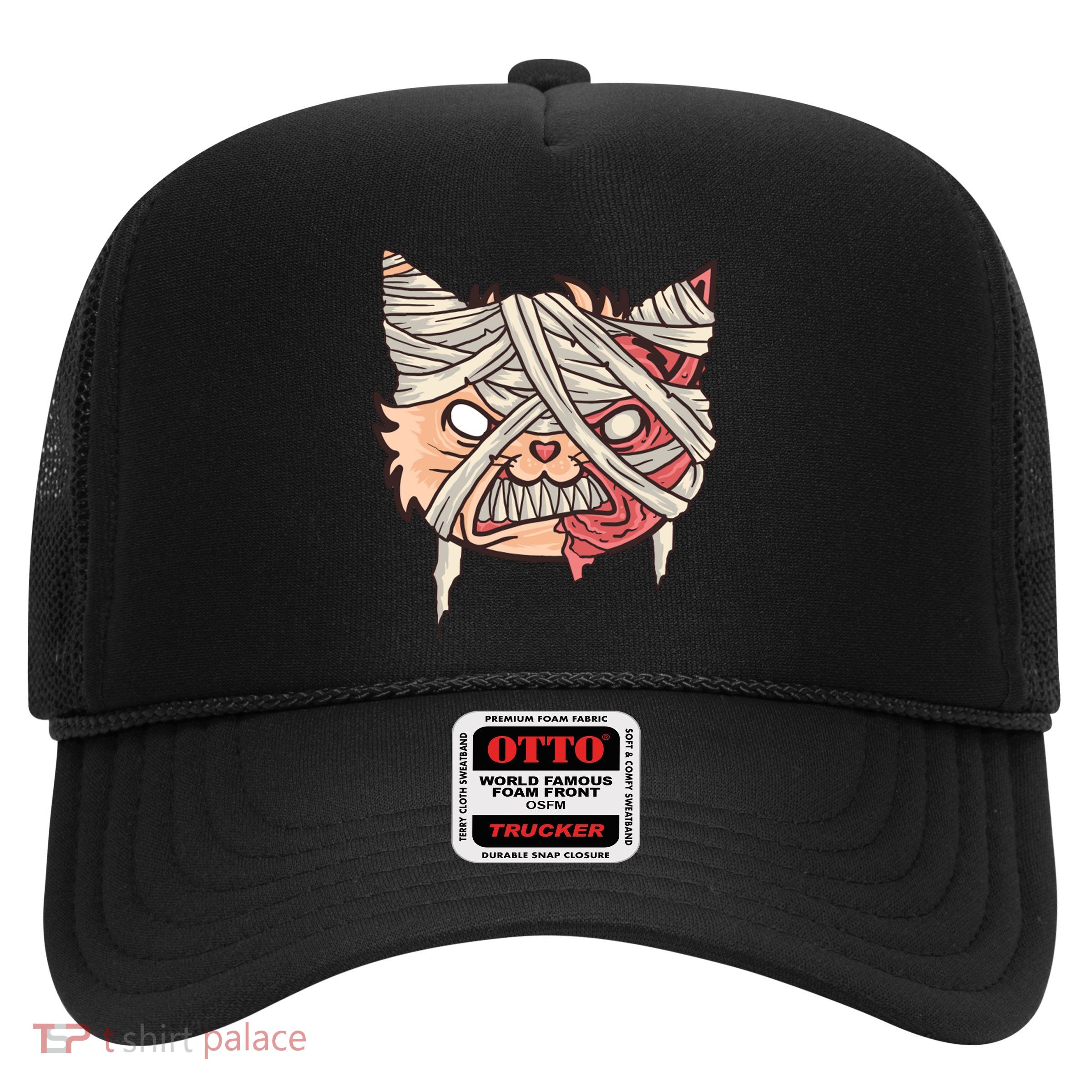 Angry Mummy Cat Trucker Hat
