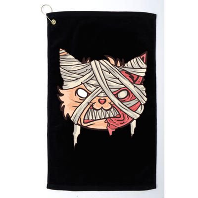 Angry Mummy Cat Platinum Collection Golf Towel