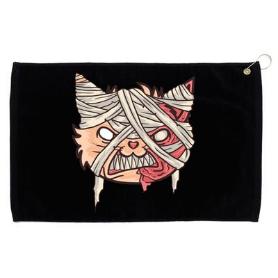 Angry Mummy Cat Grommeted Golf Towel